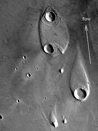 [Foto: Ares Vallis - Isole a forma di goccia]
